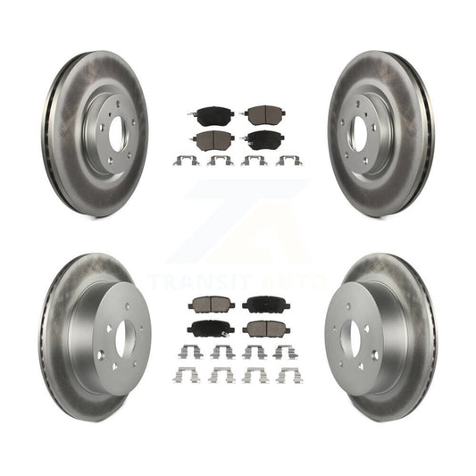 [Avant + Arrière] Kit de disque (revêtu) et plaquette (céramique) de frein pour Nissan Murano KGC-101162