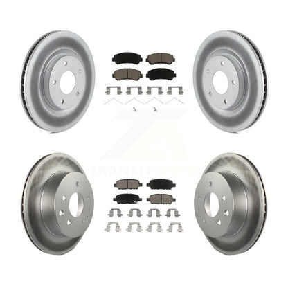 [Avant + Arrière] Kit de disque (revêtu) et plaquette (céramique) de frein pour Nissan Rogue Select KGC-101166