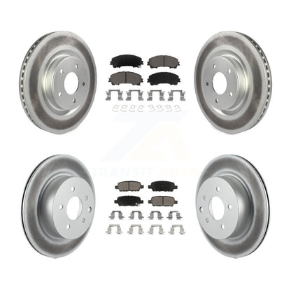 [Avant + Arrière] Kit de disque (revêtu) et plaquette (céramique) de frein pour 2016-2017 INFINITI QX50 KGC-101167