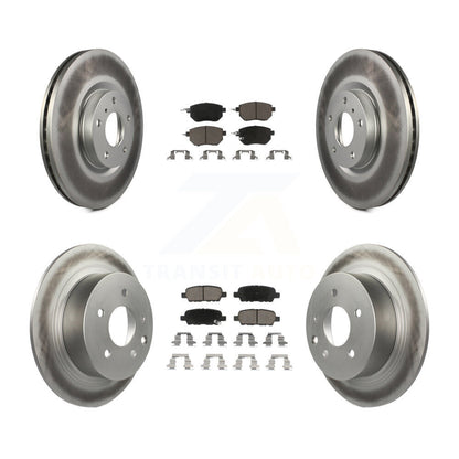 [Avant + Arrière] Kit de disque (revêtu) et plaquette (céramique) de frein pour Nissan Altima Maxima KGC-101168