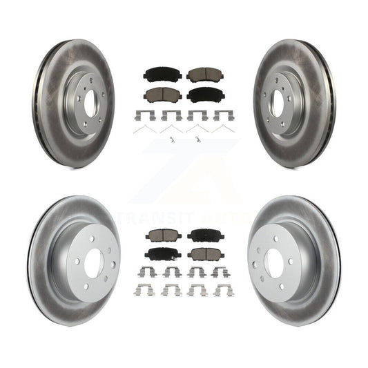 [Avant + Arrière] Kit de disque (revêtu) et plaquette (céramique) de frein pour Nissan Maxima KGC-101171