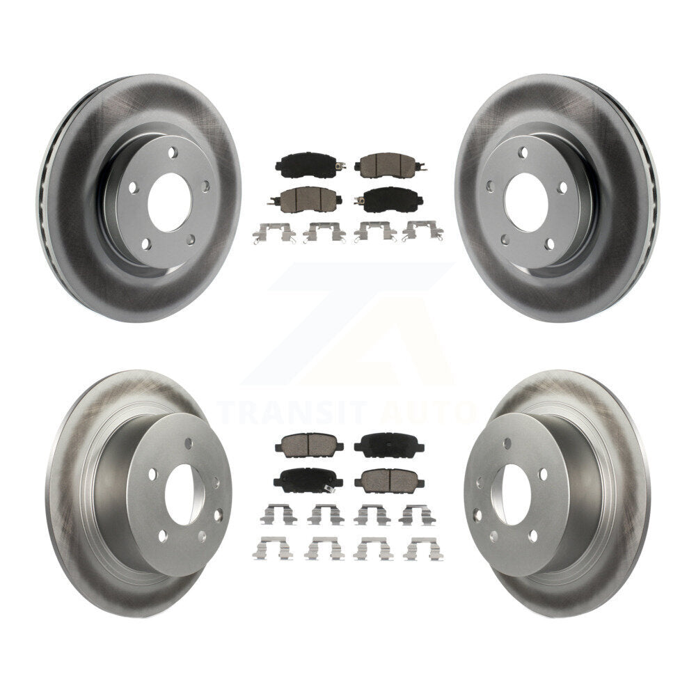 [Avant + Arrière] Kit de disque (revêtu) et plaquette (céramique) de frein pour Nissan Altima KGC-101175