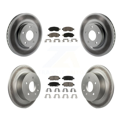 [Avant + Arrière] Kit de disque (revêtu) et plaquette (céramique) de frein pour Nissan Altima KGC-101175