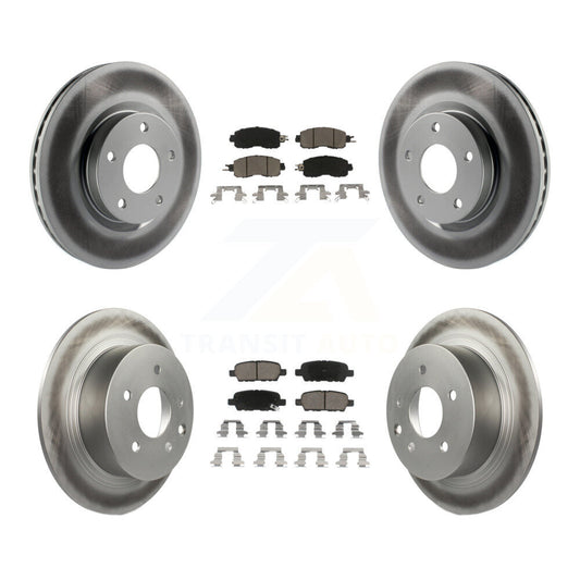 [Avant + Arrière] Kit de disque (revêtu) et plaquette (céramique) de frein pour Nissan Altima KGC-101175