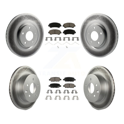 [Avant + Arrière] Kit de disque (revêtu) et plaquette (céramique) de frein pour 2014-2017 Nissan Juke Nismo RS KGC-101176