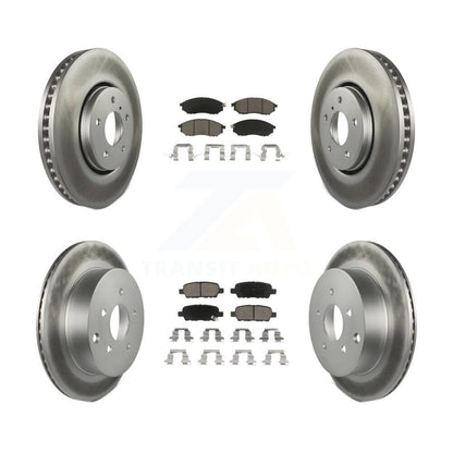 [Avant + Arrière] Kit de disque (revêtu) et plaquette (céramique) de frein pour INFINITI FX35 FX37 QX70 FX45 KGC-101177