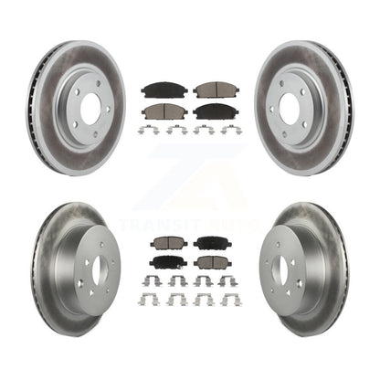 [Avant + Arrière] Kit de disque (revêtu) et plaquette (céramique) de frein pour 2004-2009 Nissan Quest KGC-101178