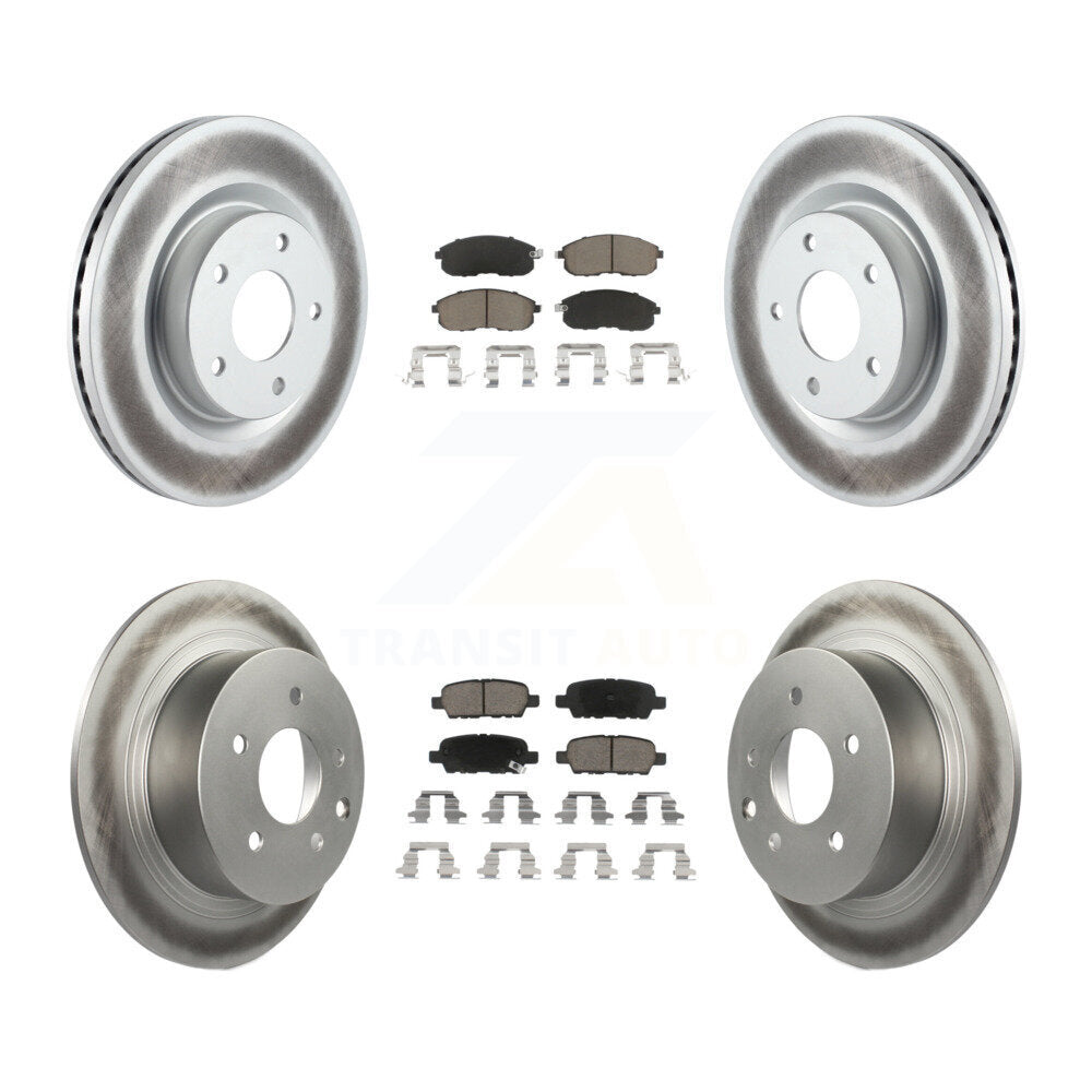 [Avant + Arrière] Kit de disque (revêtu) et plaquette (céramique) de frein pour Nissan Altima KGC-101179