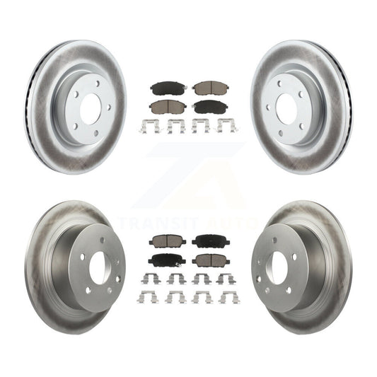 [Avant + Arrière] Kit de disque (revêtu) et plaquette (céramique) de frein pour Nissan Altima KGC-101179