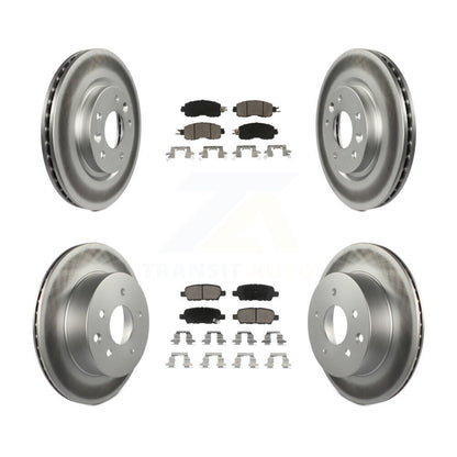 [Avant + Arrière] Kit de disque (revêtu) et plaquette (céramique) de frein pour Nissan LEAF KGC-101181