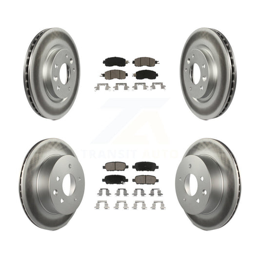 [Avant + Arrière] Kit de disque (revêtu) et plaquette (céramique) de frein pour Nissan LEAF KGC-101181