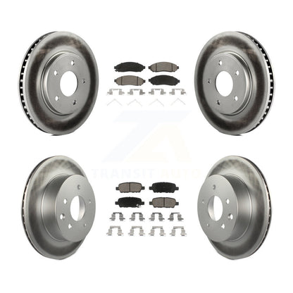 [Avant + Arrière] Kit de disque (revêtu) et plaquette (céramique) de frein pour Nissan LEAF KGC-101182