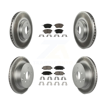 [Avant + Arrière] Kit de disque (revêtu) et plaquette (céramique) de frein pour Nissan Murano INFINITI FX35 FX45 KGC-101183