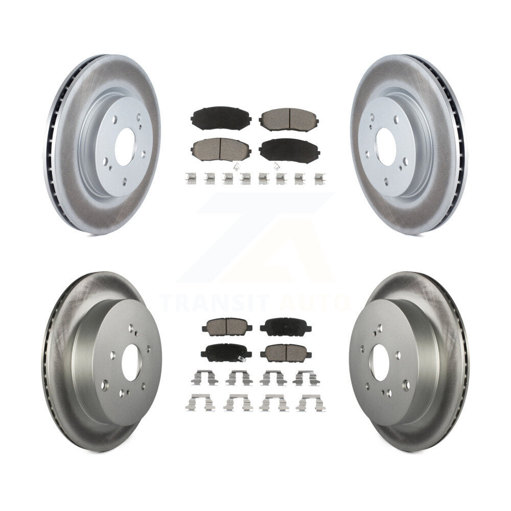 [Avant + Arrière] Kit de disque (revêtu) et plaquette (céramique) de frein pour 2009-2013 Suzuki Grand Vitara KGC-101185