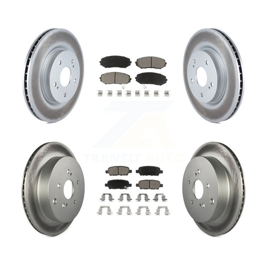 [Avant + Arrière] Kit de disque (revêtu) et plaquette (céramique) de frein pour 2009-2013 Suzuki Grand Vitara KGC-101185