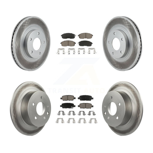 [Avant + Arrière] Kit de disque (revêtu) et plaquette (céramique) de frein pour Nissan Altima KGC-101186