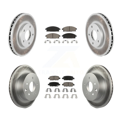 [Avant + Arrière] Kit de disque (revêtu) et plaquette (céramique) de frein pour 2005-2006 Nissan X-Trail KGC-101189