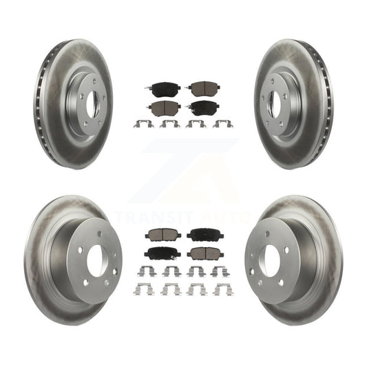 [Avant + Arrière] Kit de disque (revêtu) et plaquette (céramique) de frein pour Nissan Altima Maxima KGC-101190