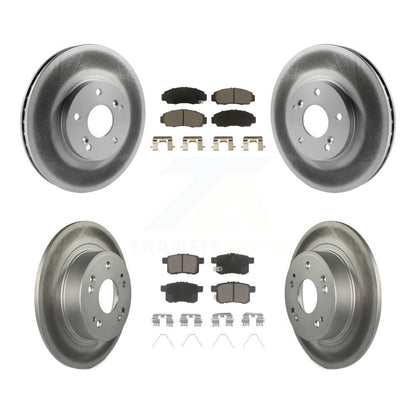 [Avant + Arrière] Kit de disque (revêtu) et plaquette (céramique) de frein pour Honda Accord Acura TSX KGC-101191
