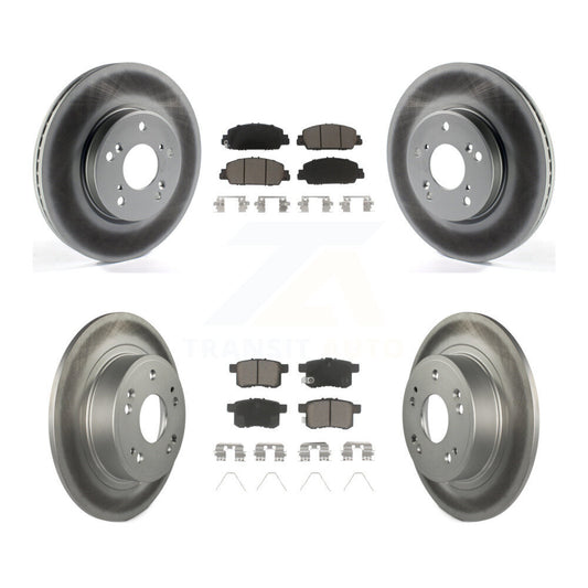 [Avant + Arrière] Kit de disque (revêtu) et plaquette (céramique) de frein pour Honda Accord KGC-101193