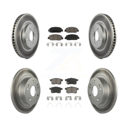 [Avant + Arrière] Kit de disque (revêtu) et plaquette (céramique) de frein pour Honda Accord KGC-101194