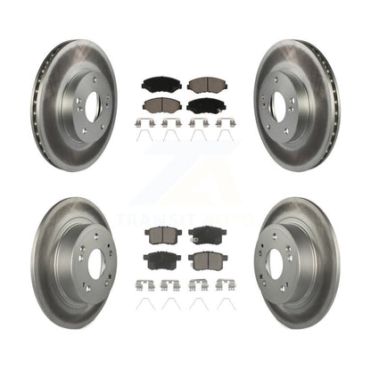 [Avant + Arrière] Kit de disque (revêtu) et plaquette (céramique) de frein pour Honda Accord KGC-101195