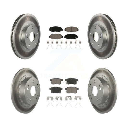 [Avant + Arrière] Kit de disque (revêtu) et plaquette (céramique) de frein pour Honda Accord KGC-101195