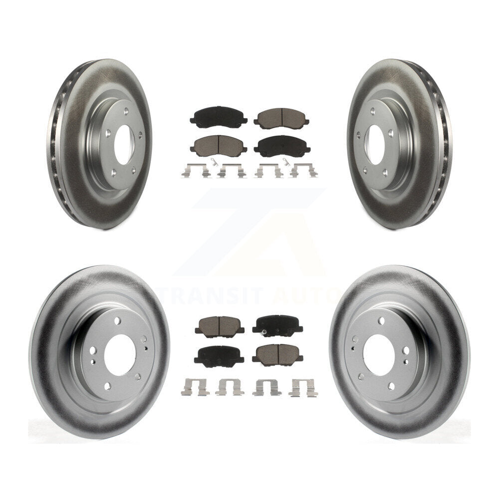 [Avant + Arrière] Kit de disque (revêtu) et plaquette (céramique) de frein pour Mitsubishi Outlander Sport RVR KGC-101197