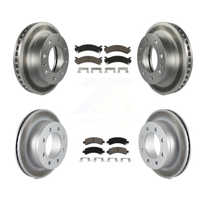 [Avant + Arrière] Kit de disque (revêtu) et plaquette (céramique) de frein pour Chevrolet Express 2500 GMC Savana KGC-101199