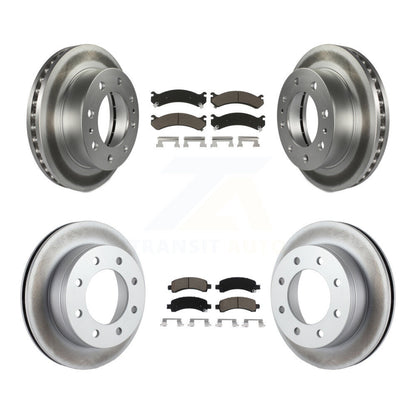 [Avant + Arrière] Kit de disque (revêtu) et plaquette (céramique) de frein pour Chevrolet Express 2500 GMC Savana KGC-101200
