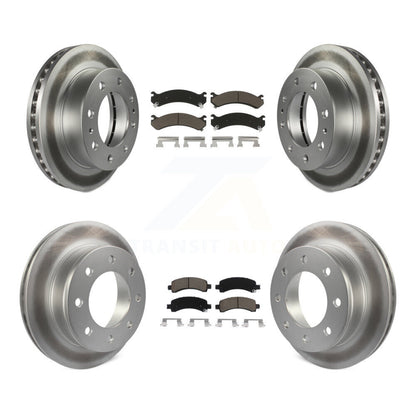 [Avant + Arrière] Kit de disque (revêtu) et plaquette (céramique) de frein pour Chevrolet Express 2500 GMC Savana KGC-101201