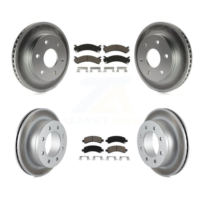 [Avant + Arrière] Kit de disque (revêtu) et plaquette (céramique) de frein pour 2006 Chevrolet Express 2500 GMC Savana KGC-101202