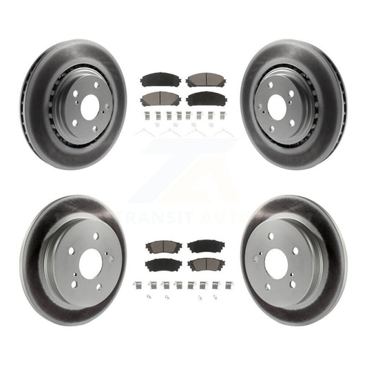 [Avant + Arrière] Kit de disque (revêtu) et plaquette (céramique) de frein pour Lexus NX200t NX300 NX300h KGC-101204