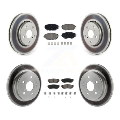 [Avant + Arrière] Kit de disque (revêtu) et plaquette (céramique) de frein pour 2018 Toyota C-HR KGC-101205