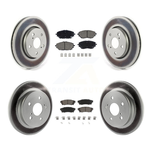 [Avant + Arrière] Kit de disque (revêtu) et plaquette (céramique) de frein pour 2018 Toyota C-HR KGC-101205