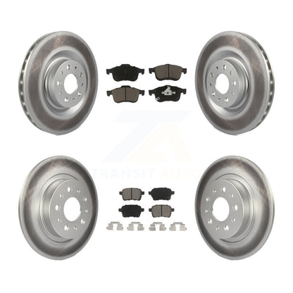 [Avant + Arrière] Kit de disque (revêtu) et plaquette (céramique) de frein pour 2014-2020 Fiat 500L KGC-101207