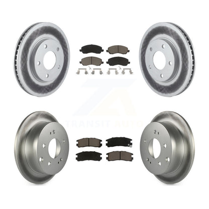 [Avant + Arrière] Kit de disque (revêtu) et plaquette (céramique) de frein pour Mitsubishi Galant KGC-101208