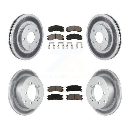 [Avant + Arrière] Kit de disque (revêtu) et plaquette (céramique) de frein pour 2000 Mitsubishi Eclipse 3.0L KGC-101210