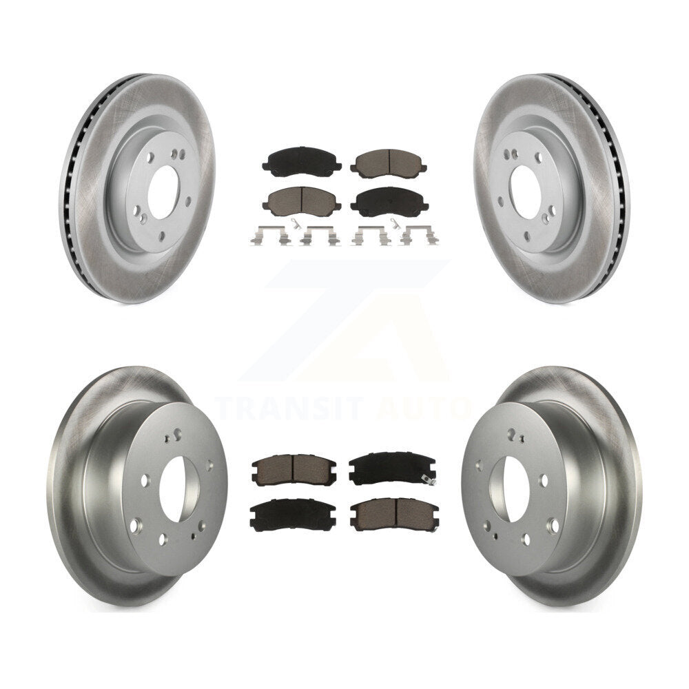 [Avant + Arrière] Kit de disque (revêtu) et plaquette (céramique) de frein pour Mitsubishi Galant Eclipse KGC-101212