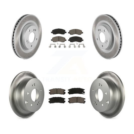 [Avant + Arrière] Kit de disque (revêtu) et plaquette (céramique) de frein pour Mitsubishi Galant Eclipse KGC-101212