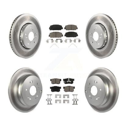 [Avant + Arrière] Kit de disque (revêtu) et plaquette (céramique) de frein pour 2013-2018 Acura RDX KGC-101214