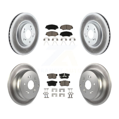 [Avant + Arrière] Kit de disque (revêtu) et plaquette (céramique) de frein pour 2005-2006 Honda CR-V KGC-101215