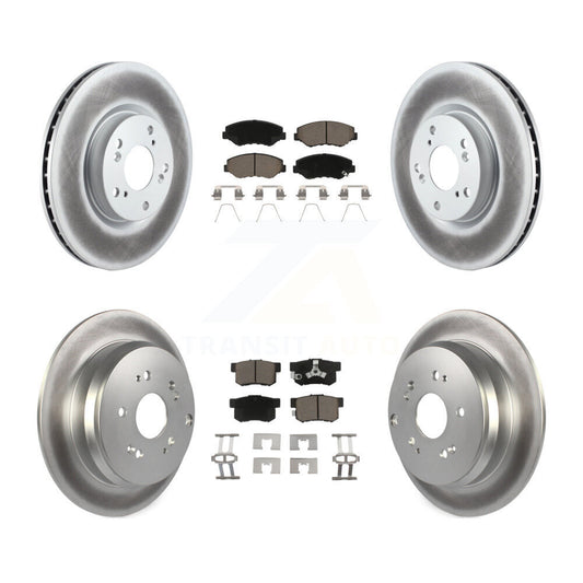 [Avant + Arrière] Kit de disque (revêtu) et plaquette (céramique) de frein pour 2005-2006 Honda CR-V KGC-101215