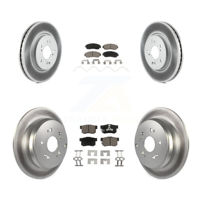 [Avant + Arrière] Kit de disque (revêtu) et plaquette (céramique) de frein pour 2012-2016 Honda CR-V AWD KGC-101218