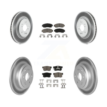 [Avant + Arrière] Kit de disque (revêtu) et plaquette (céramique) de frein pour Honda Accord Crosstour KGC-101219