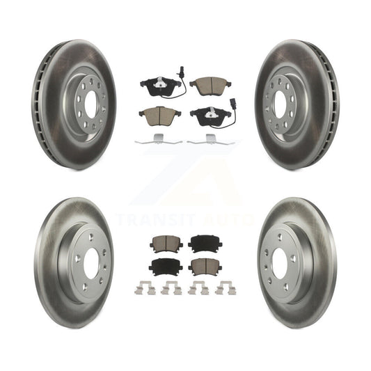 [Avant + Arrière] Kit de disque (revêtu) et plaquette (céramique) de frein pour Audi A4 Quattro KGC-101222