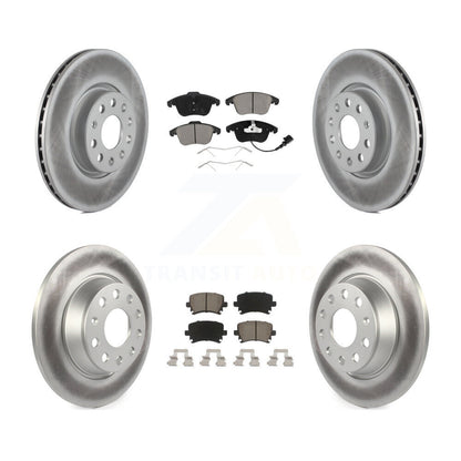 [Avant + Arrière] Kit de disque (revêtu) et plaquette (céramique) de frein pour Volkswagen Tiguan Audi Q3 Limited Quattro KGC-101225
