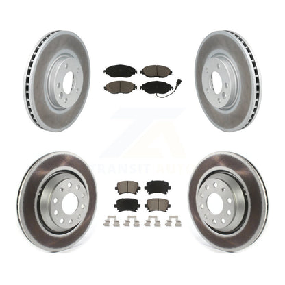 [Avant + Arrière] Kit de disque (revêtu) et plaquette (céramique) de frein pour Volkswagen CC AWD KGC-101229