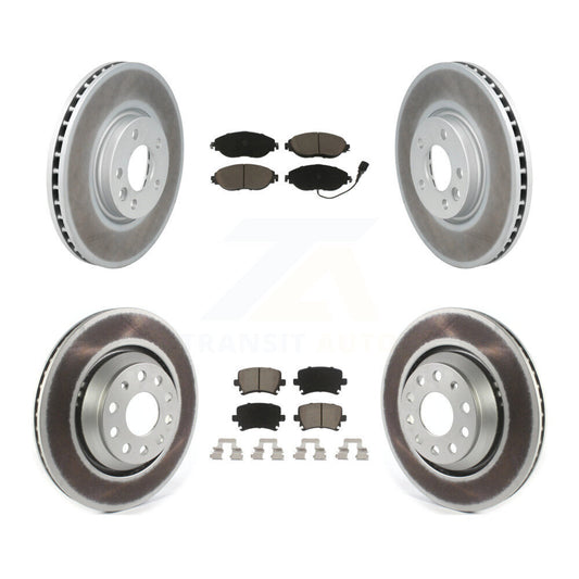 [Avant + Arrière] Kit de disque (revêtu) et plaquette (céramique) de frein pour Volkswagen CC AWD KGC-101229