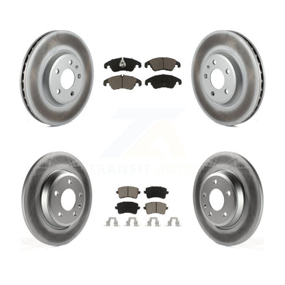[Avant + Arrière] Kit de disque (revêtu) et plaquette (céramique) de frein pour Audi Q5 A4 Quattro A5 KGC-101231
